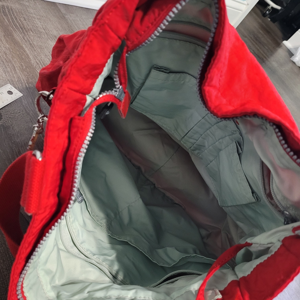 Kipling Red Tote Bag with Silver Details - Picture 5 of 5